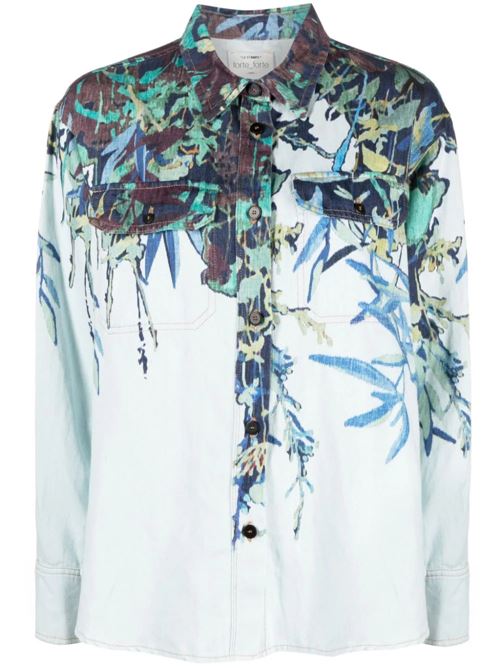 Light blue cotton blend shirt Forte forte | 121155087